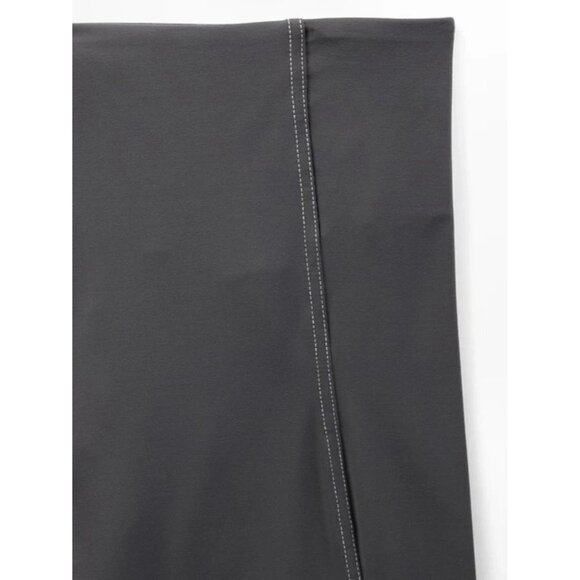 Athleta M Ultra High Rise Elation Pop Stitch Legging Shadow Grey Medium Regular - Picture 2 of 6